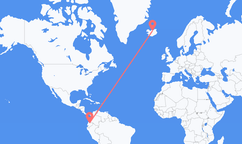 Flights from Quito to Akureyri