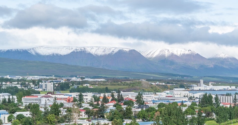 Photo of Akureyri Iceland, by Michelle Raponi-mountains