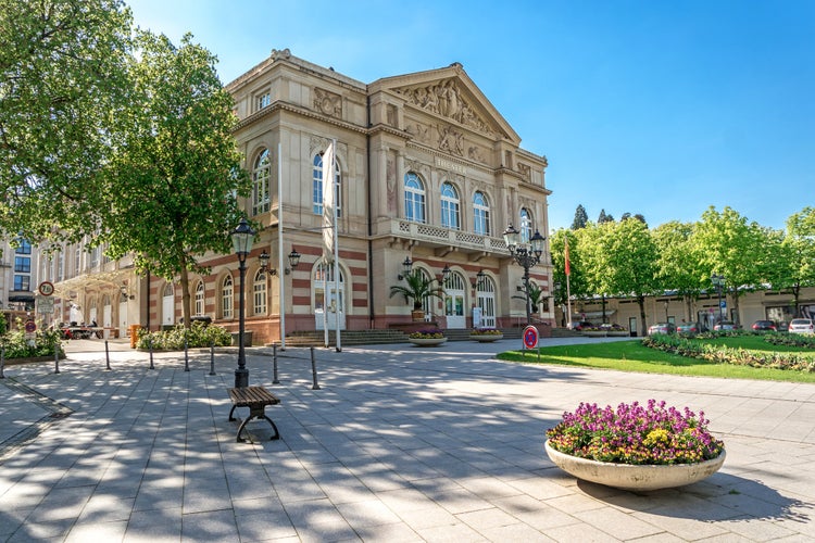 Photo of the theater building Built in 1860-1862 years, Baden-Baden, Germany.