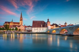 Regensburg Walking Tour med italiensk vin og matsmaking