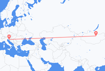 울란바토르 출발, 리예카 도착 항공편