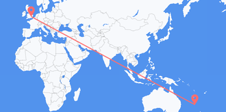 Flights from Norfolk Island to the United Kingdom