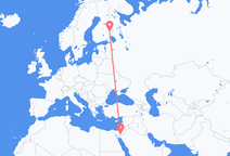 Loty z Akaba, Jordania do Joensuu, Finlandia