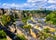 Luxembourg city, the capital of Grand Duchy of Luxembourg, view of the Old Town and Grund quarter on a sunny summer day.