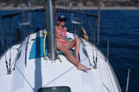 Yacht à voile privé journee avec dejeuner Lindos area/ Rhodos