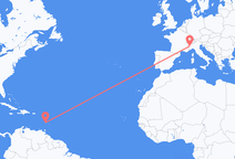 Saint Lucia to Turin