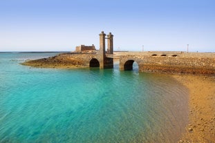 photo of landscape of Charco de San Gines in Arrecife, Lanzarote, Spain.