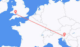 Vols depuis le Pays de Galles pour la Slovénie