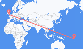 Flights from Tuvalu to Wales