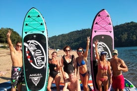 Entdecken Sie mit dem Stand Up Paddle die Wüstenstrände des Flusses Douro - Abholung inbegriffen