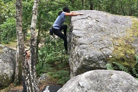 Hálfs dags klettaklifur í Fontainebleau