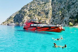 ¡Barco rápido a Symi con una parada para nadar en St George's Bay! (Solo 1 hora de viaje)