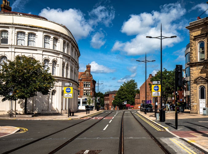 Photo of Wolverhampton city centre ,England.