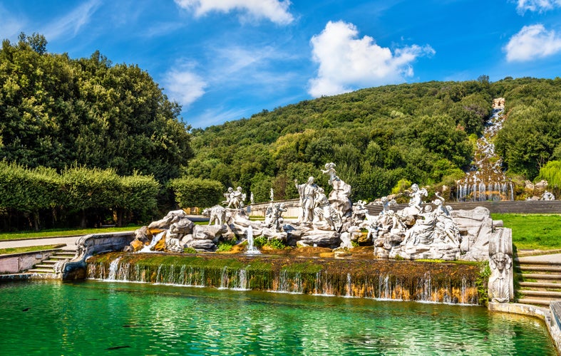 Photo of Fontana di Venere e Adone at the Royal Palace of Caserta, Italy.