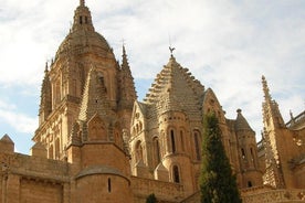 Salamanca with capital letters, monumental, hisorical-artistical. billingual