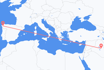 바그다드 출발, 산티아고 데 콤포스텔라 도착 항공편