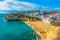 Photo of aerial view of beautiful landscape of Faro, Algarve, Portugal.