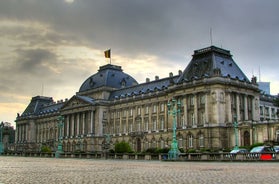 Brussels, Grand Place in beautiful summer sunrise, Belgium