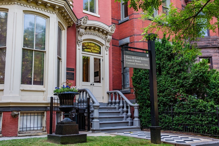 photo off view of Mary McLeod Bethune Council House, Washington DC USA.