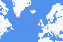 스위스 바젤에서 출발해 그린란드 파미우트(Paamiut)에게(으)로 가는 항공편