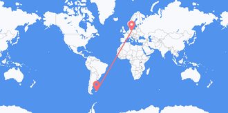 Flights from Falkland Islands (Islas Malvinas) to Germany