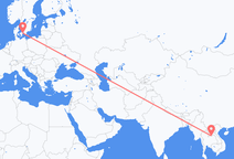 Flights from Vientiane to Copenhagen