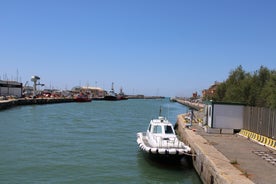 Photo of aerial view of the city of Fiumicino ,Italy.