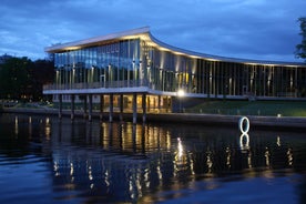 Photo of the city center and the port of Helsingborg in Sweden.