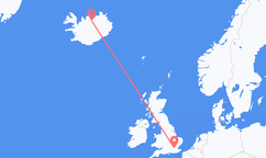 Flights from London to Akureyri