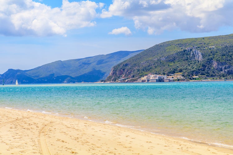 Photo of Troia beautiful beach in Setubal ,Portugal.