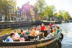 Amsterdam: Guided Open Boat Canal Cruise with Drinks Option