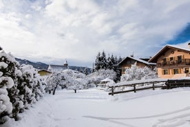 photo of an aerial view of San Martino di Castrozza in Italy.