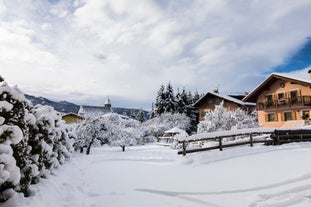 photo of Winter Cityscape of Cavalese, Val di Fiemme, Trentino Alto Adige, Italy.