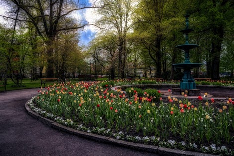 photo of Stadsträdgården in Karlstad, Sweden.