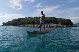 Paddleboarding in the islands of Ksamil