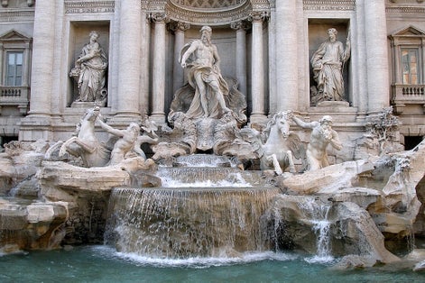photo of view of Putti fountain, Pisa, Italy.