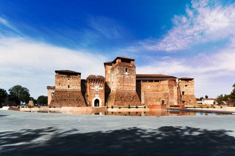 Castel Sismondo in Rimini Adriatic Sea Italy .