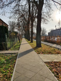 Post-industrial residential district. Księży Młyn, Łódź, Poland.