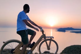 2-hour Private Wooden E-Bike Tour in Emporio Castle, Santorini