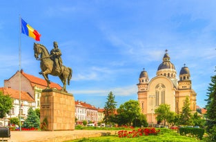 Photo of the Small Square piata mica, the second fortified square in the medieval Upper town of Sibiu city, Romania.