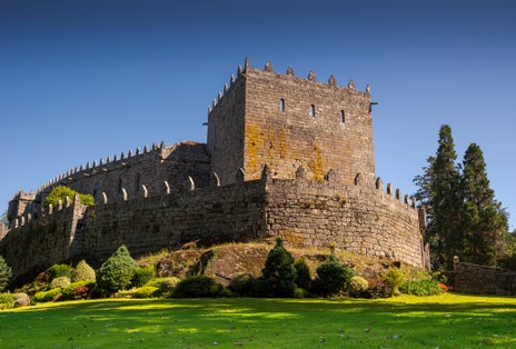 Photo of Castle of Sotomayor, in the province of Pontevedra, Galicia, Spain. It is half medieval fortress, half palace from the 19th century.