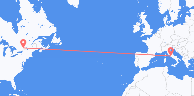Canada to Italy
