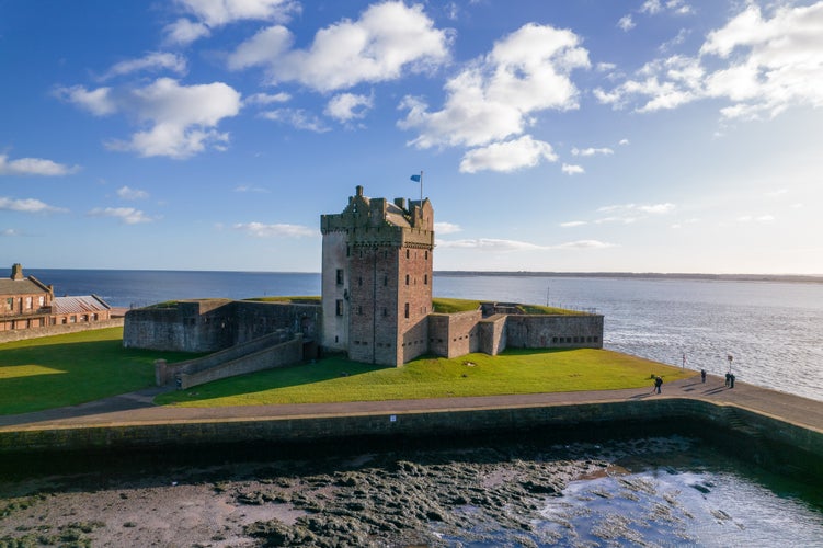 photo of The historic Broughty Castle on the banks of the river Tay in Broughty Ferry, Dundee, Scotland.