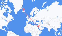 Flights from Yanbu to Akureyri