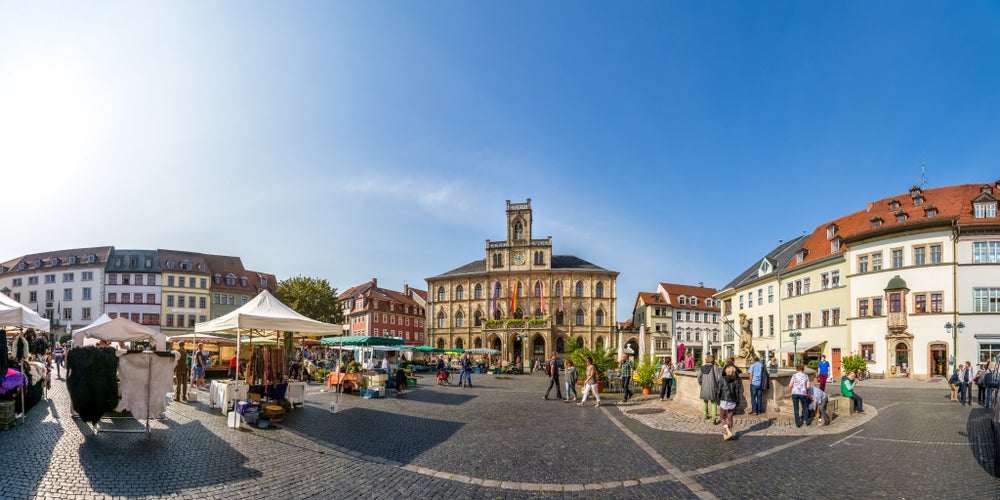 Weimar, Town Hall, Market Place,