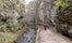 The Rio Sass di Fondo canyon in Non Valley, Trentino Alto Adige: a scenic excursion among narrow rock walls and fascinating light effects - Fondo, northern Italy.