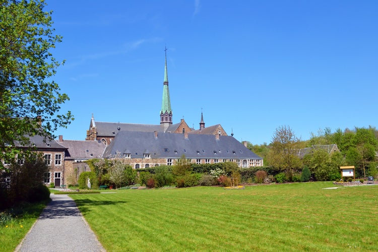 photo of view of Val Dieu Abbey, Liege, Belgium.