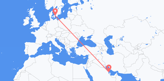 Voli dal Bahrein alla Danimarca