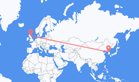 Voli dalla Corea del Sud per la Scozia