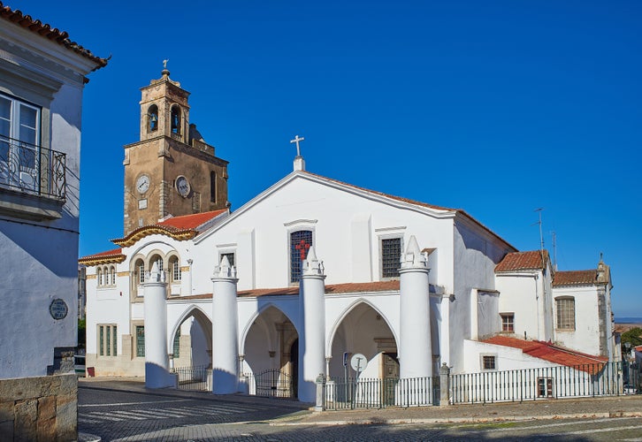  Photo of Principal facade of Igreja de Santa Maria in Beja, Alentejo. Portugal.